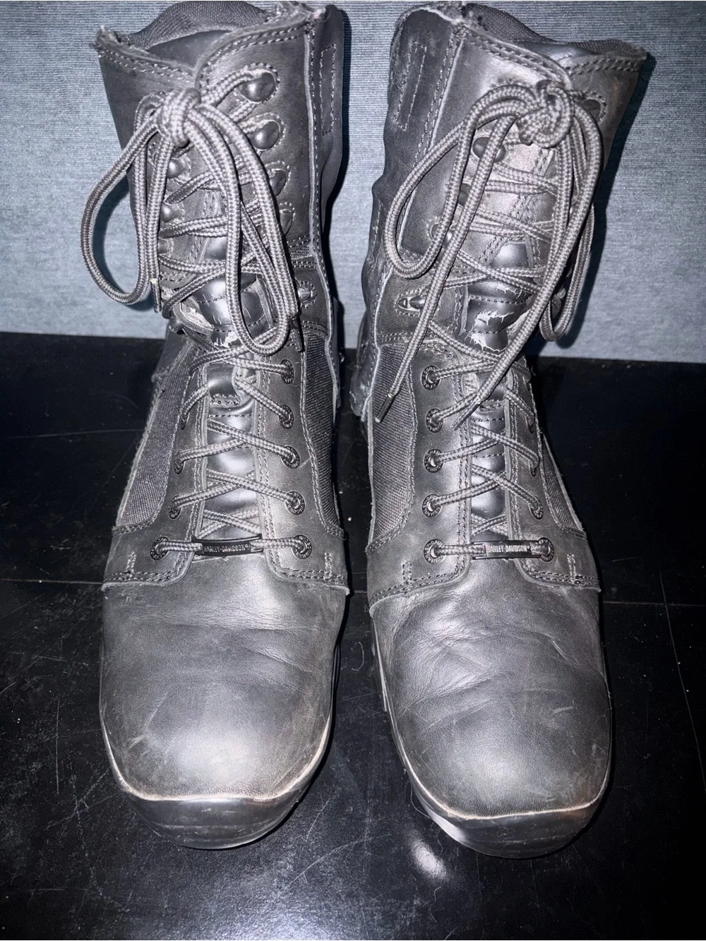 Harley-Davidson Men's Black Lace-Up Tactical Boot